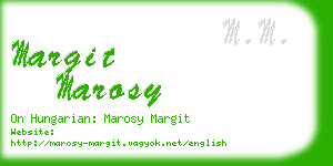 margit marosy business card